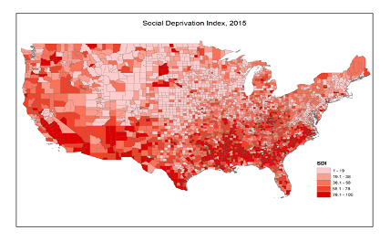 Social Deprivation Index Map